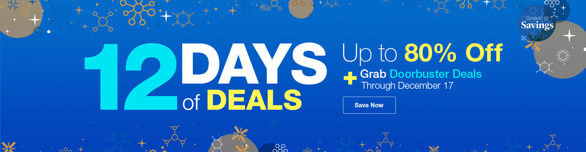 12 Days of Deals Up to 80% Off