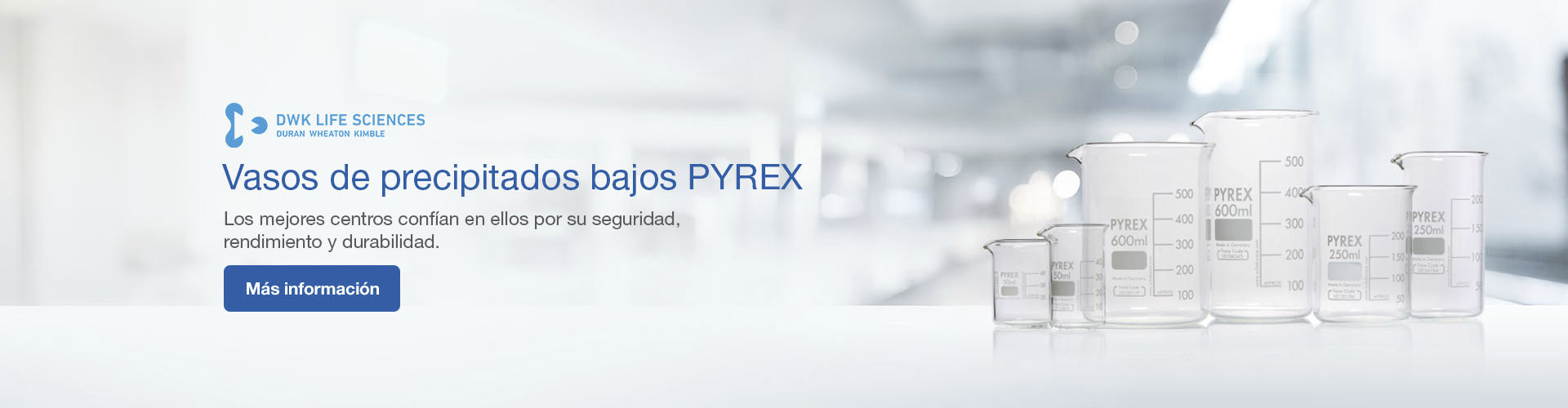 Vasos de precipitados bajos PYREX