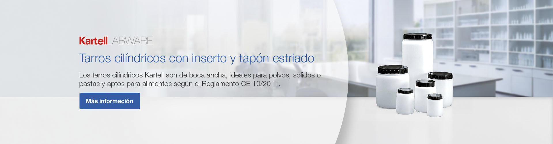 Tarros cilíndricos con inserto y tapón estriado