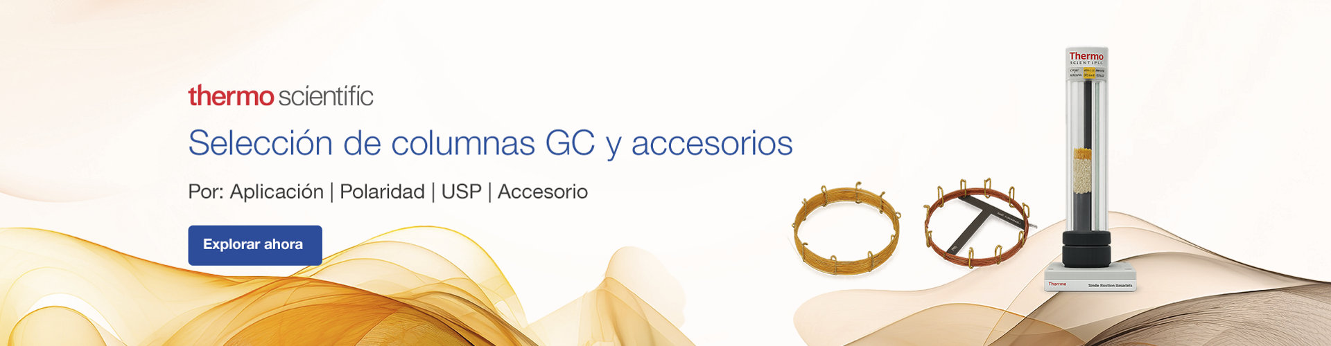 Selección de columnas GC y accesorios