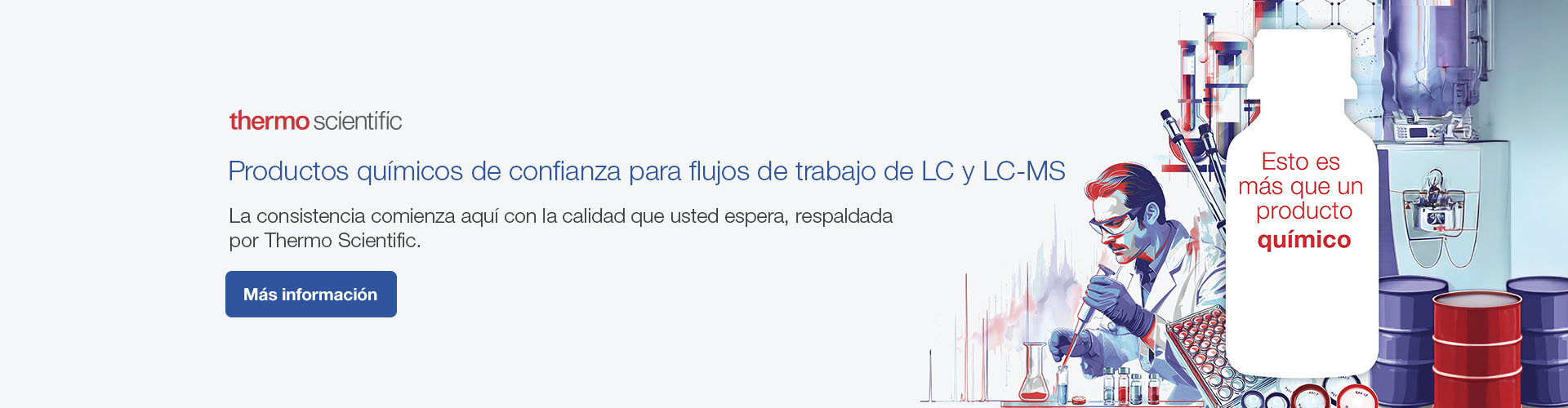 Productos químicos de confianza para flujos de trabajo de LC y LC-MS