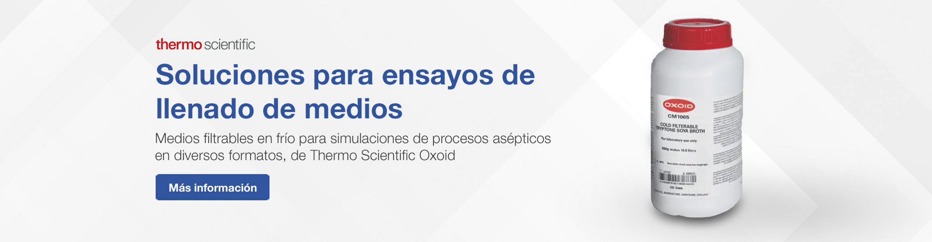Soluciones para ensayos de llenado de medios