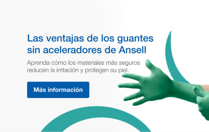 Las ventajas de los guante sin aceleradores de Ansell