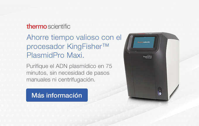 Ahorre tiempo valioso con el procesador KingFisher™ PlasmidPro Maxi.
